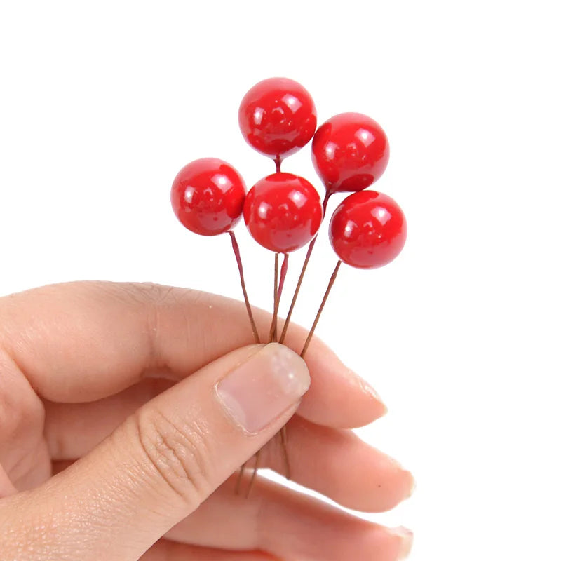 Pearl Stamens Artificial Berries for DIY Wreaths & Floral Décor Artificial Floral Picks Babs