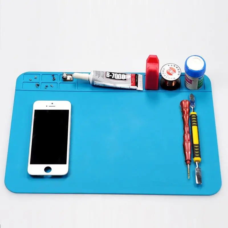 Silicone Soldering Mat – Heat-Resistant Phone & Computer Repair Pad Silicone Soldering Mat Babs