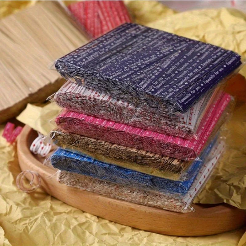700pcs Colored Kraft Paper Twist Ties – Baking & Gift Packaging Packaging Twist Ties Babs