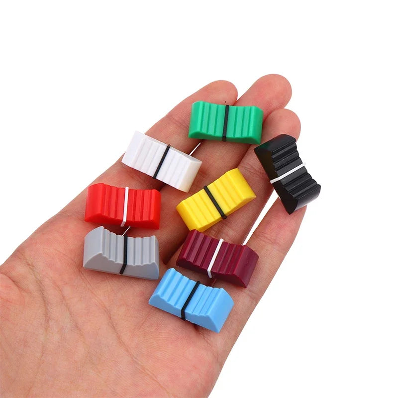 10-Pack Ribbed Fader Knob Caps for Mixer & Audio Desks Mixer Knob Caps Babs