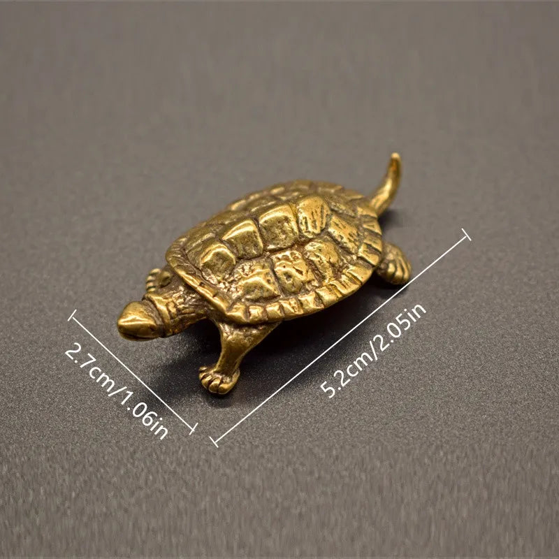 Retro Brass Carp Fish Figurine – Feng Shui Copper Ornament Brass Figurine Ornament Babs C