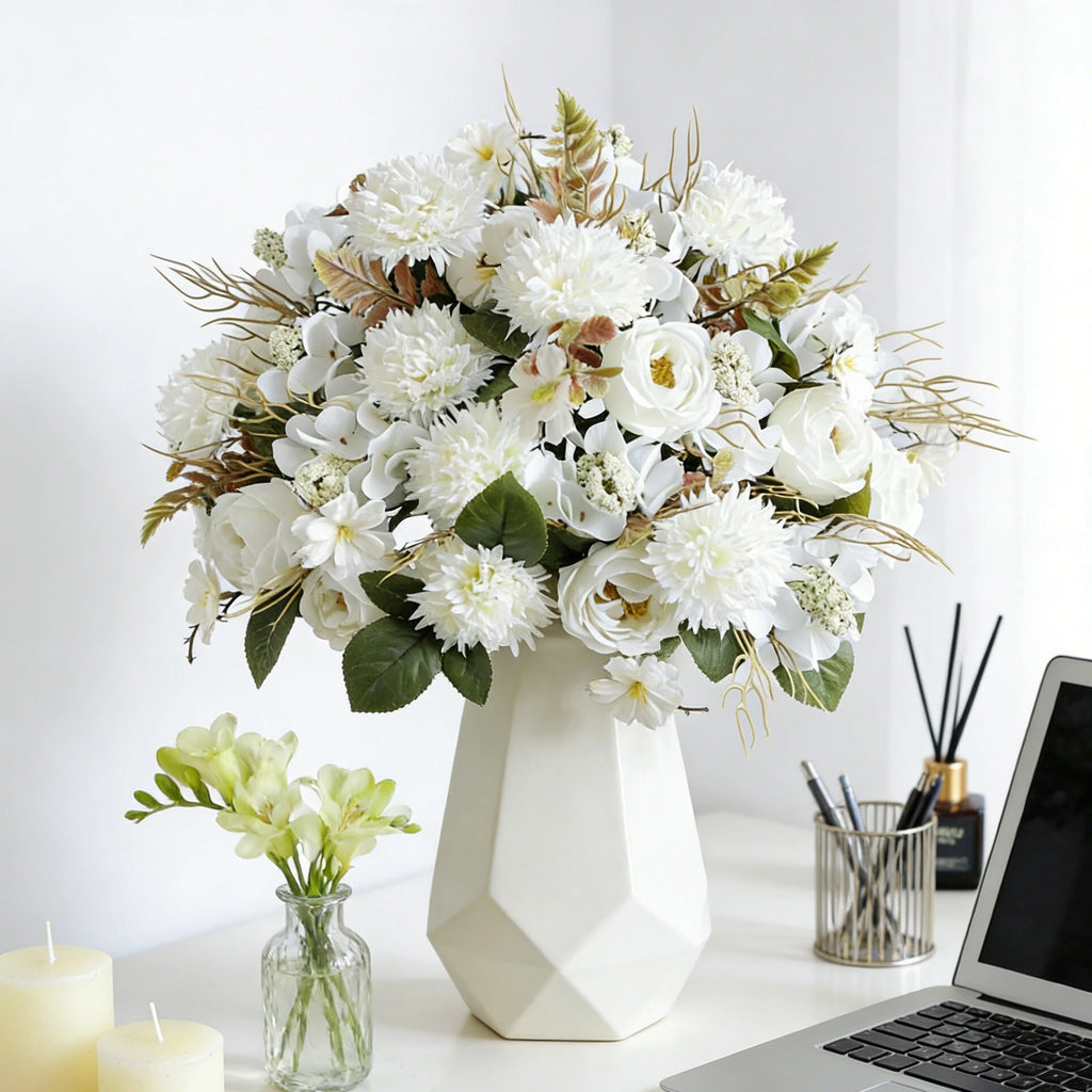 Artificial Silk Rose & Peony Bouquet – Wedding & Home Decor Artificial Flower Bouquet Babs