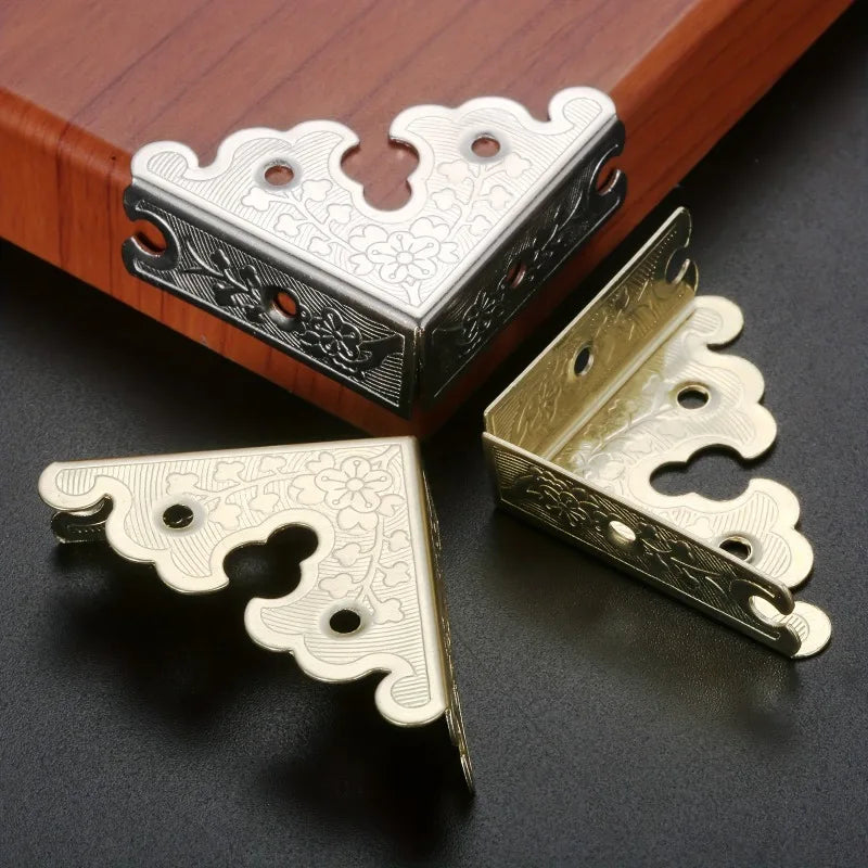 34mm Iron Corner Guards for Wooden & Gift Boxes – 4-Sided Box Corner Protectors Babs
