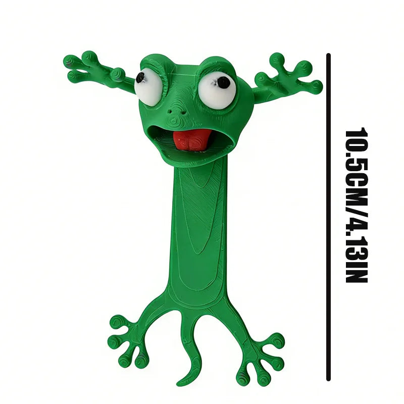 3D Frog Bookmark – Cute Cartoon Page Holder Book Clip Gift Novelty Bookmark Babs