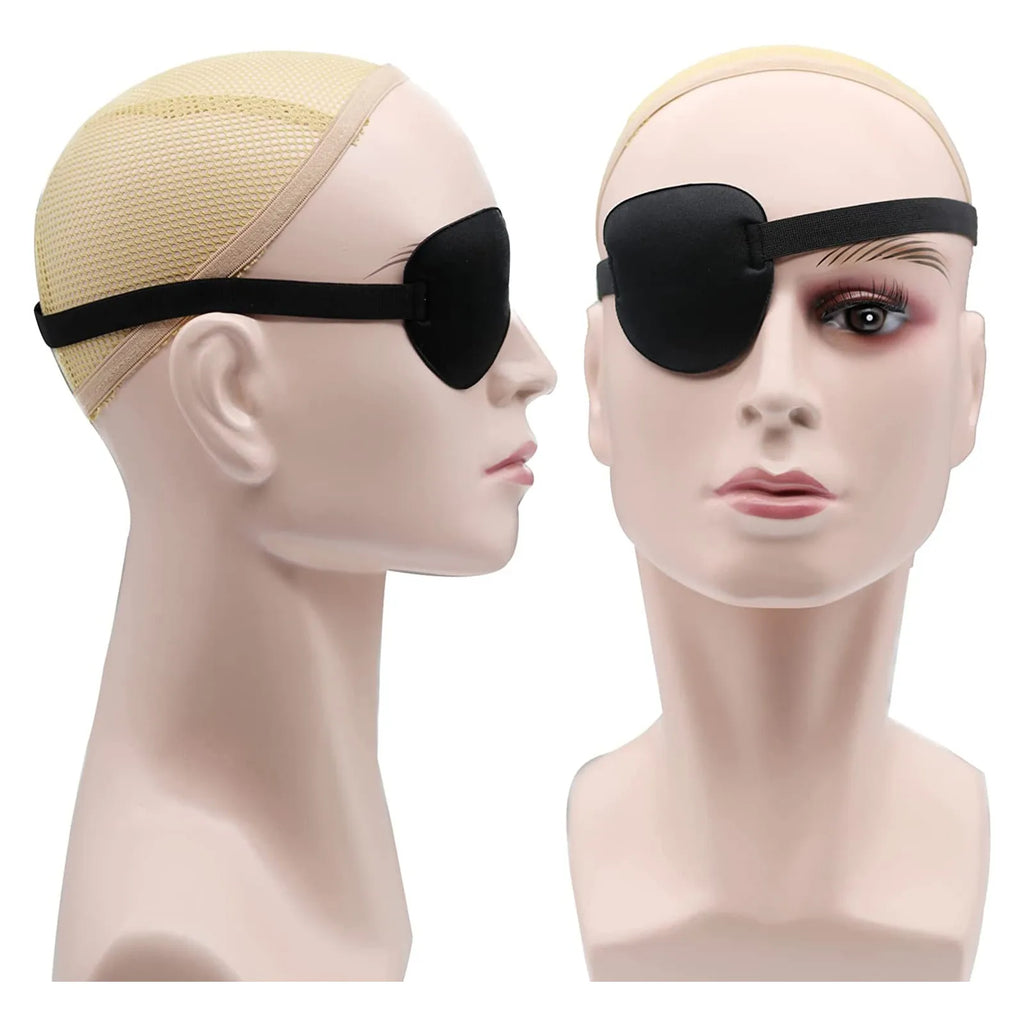 Black Adjustable Eye Patch – 3D Contoured for Adults & Kids Eye Patch Babs