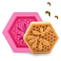 3D Bee Honeycomb Silicone Mold – Fondant, Soap & Chocolate Silicone Baking Mold Babs 1pc