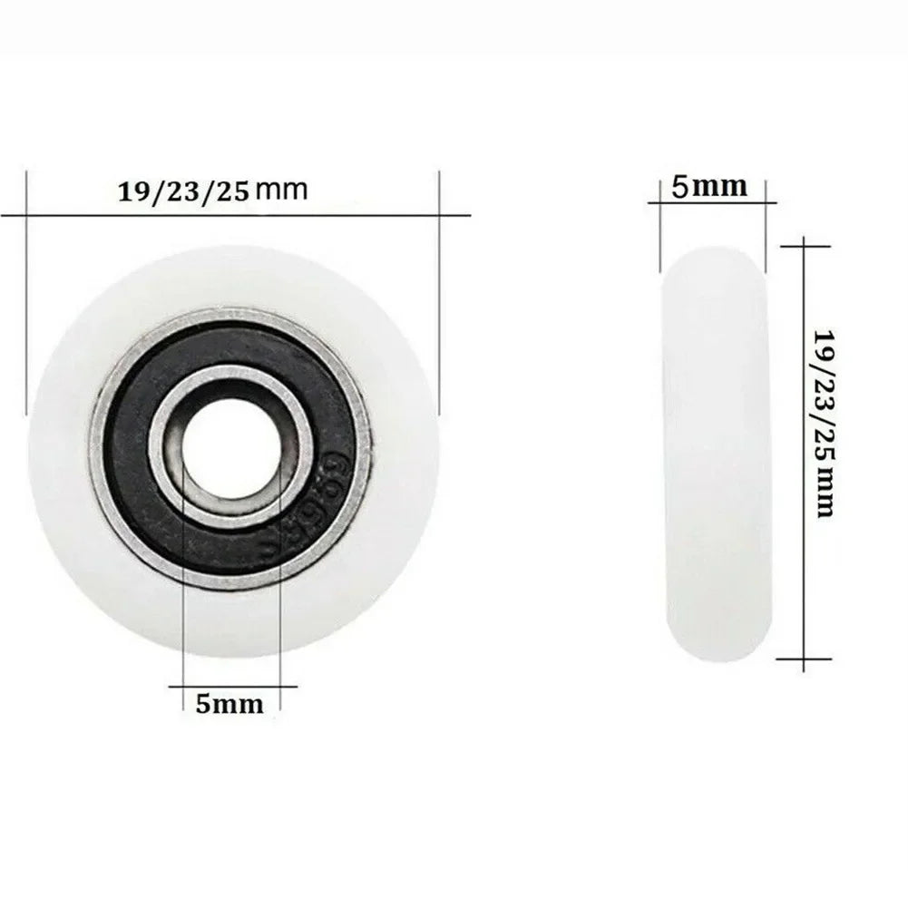 8-Pack Shower Door Roller Replacement Wheels – 19/23/25mm Shower Door Rollers Babs