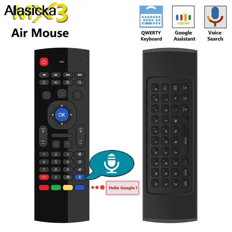 MX3 Air Mouse 2.4G Wireless Keyboard & Voice Remote for Android TV Wireless Air Mouse Remote Babs