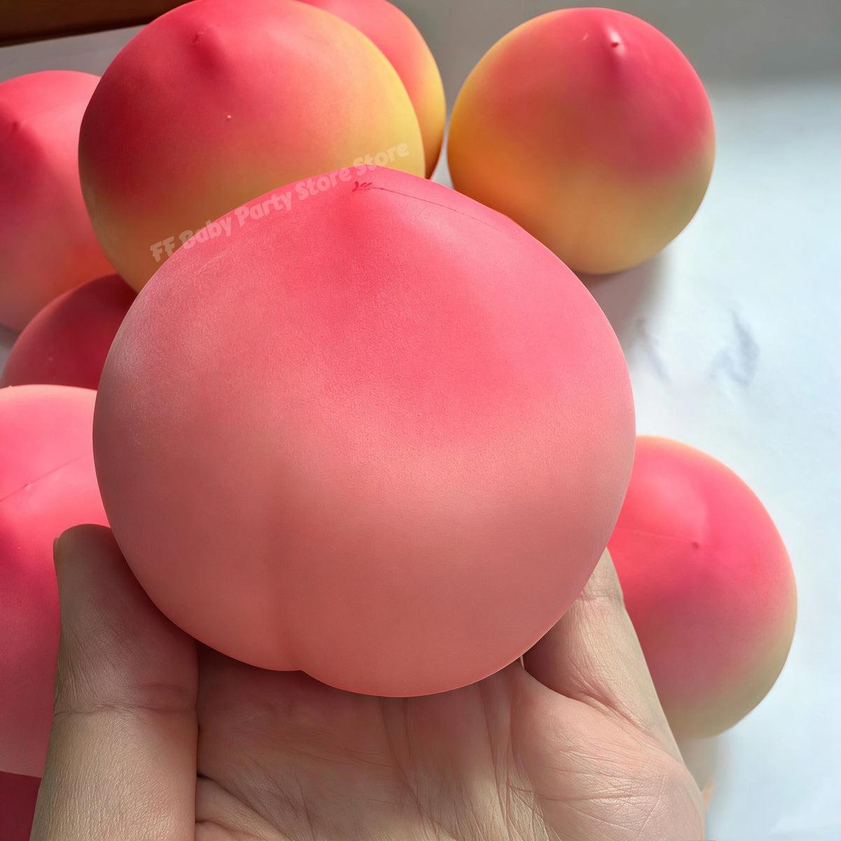 Peach Squishy Toy Slow Rising Crispy Sound Fidget Toy Gift