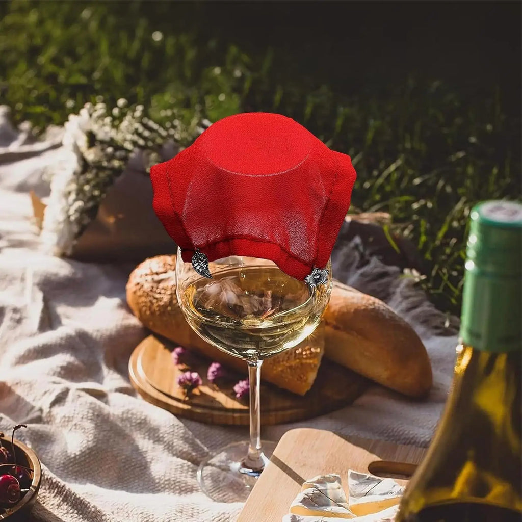 4-Pack Wine Glass Covers – Insect-Proof Mesh Lids for Outdoor Wine Glass Cover Babs