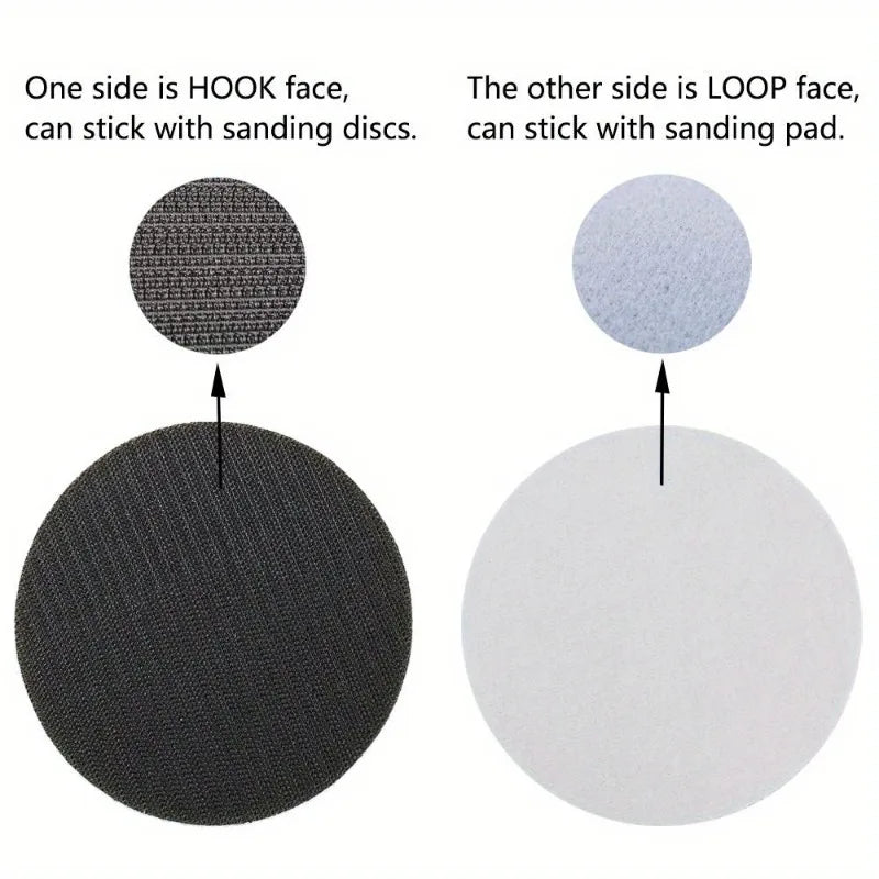 5" Soft Sponge Hook & Loop Interface Buffer Backing Pad 1–5pcs Sanding Interface Pad Babs