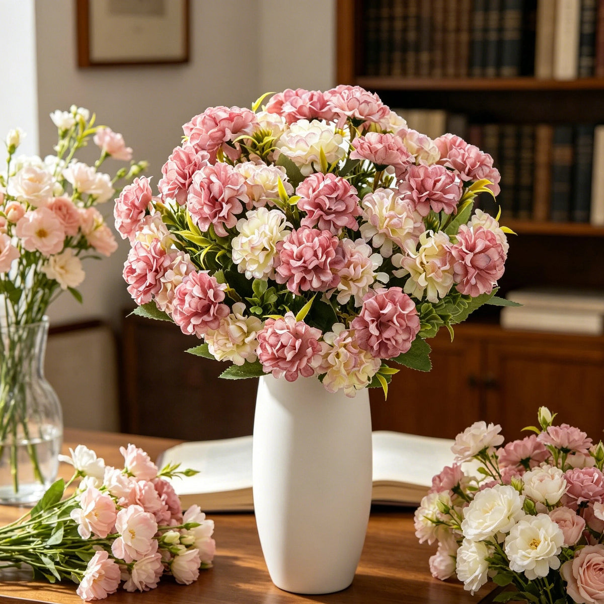 Silk Hydrangea Artificial Bouquet – Wedding & Home Décor Artificial Flower Bouquet Babs
