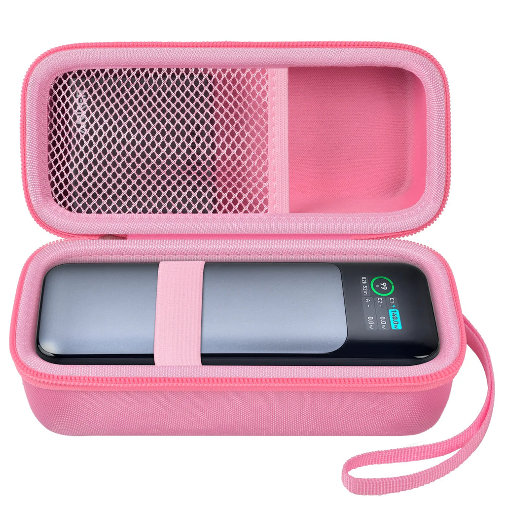 Hard EVA Case for Anker 737/735/736/717 USB-C Power Bank Power Bank Case Babs pink