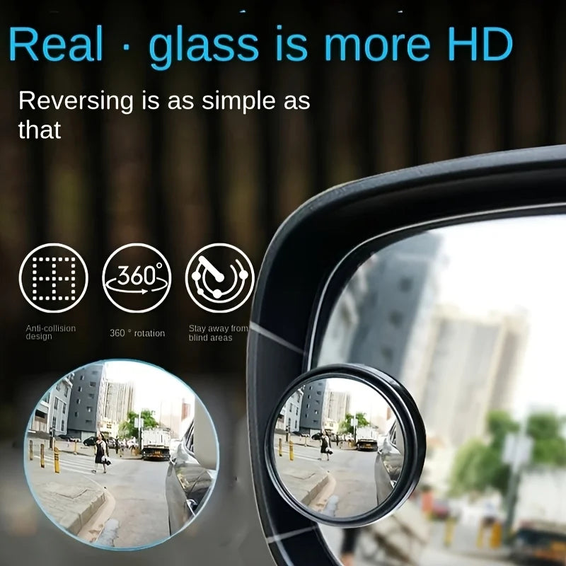 360° HD Blind Spot Car Rearview Mirrors – 2-Piece Set Blind Spot Mirror Babs