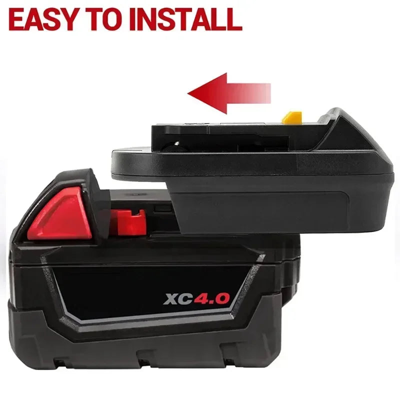 Milwaukee 18V to DeWalt 20V Battery Adapter Converter MIL18DL Battery Adapter Converter Babs