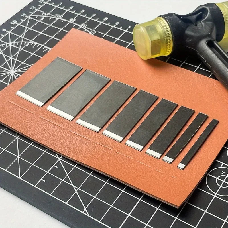 8-Piece Leather Punch Set – High Carbon Steel Belt Hole Cutter Leather Punch Set Babs