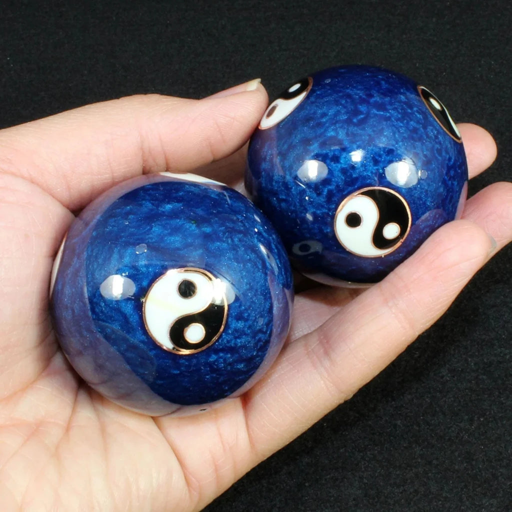 2pcs Baoding Balls – Metal Meditation Balls with Chimes Meditation Exercise Balls Babs