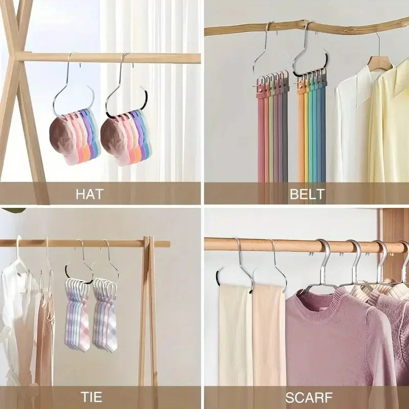 5-Pack Wall Mount Stainless Steel Hat Rack & Cap Organizer Hat Rack Organizer Babs