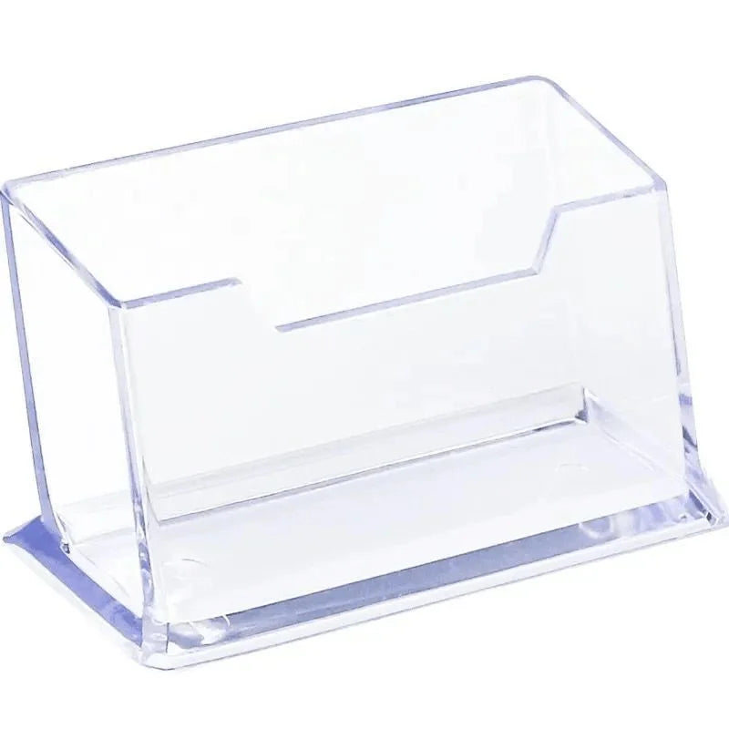 Acrylic Business Card Holder – Clear Desktop Display Stand Business Card Holder Babs