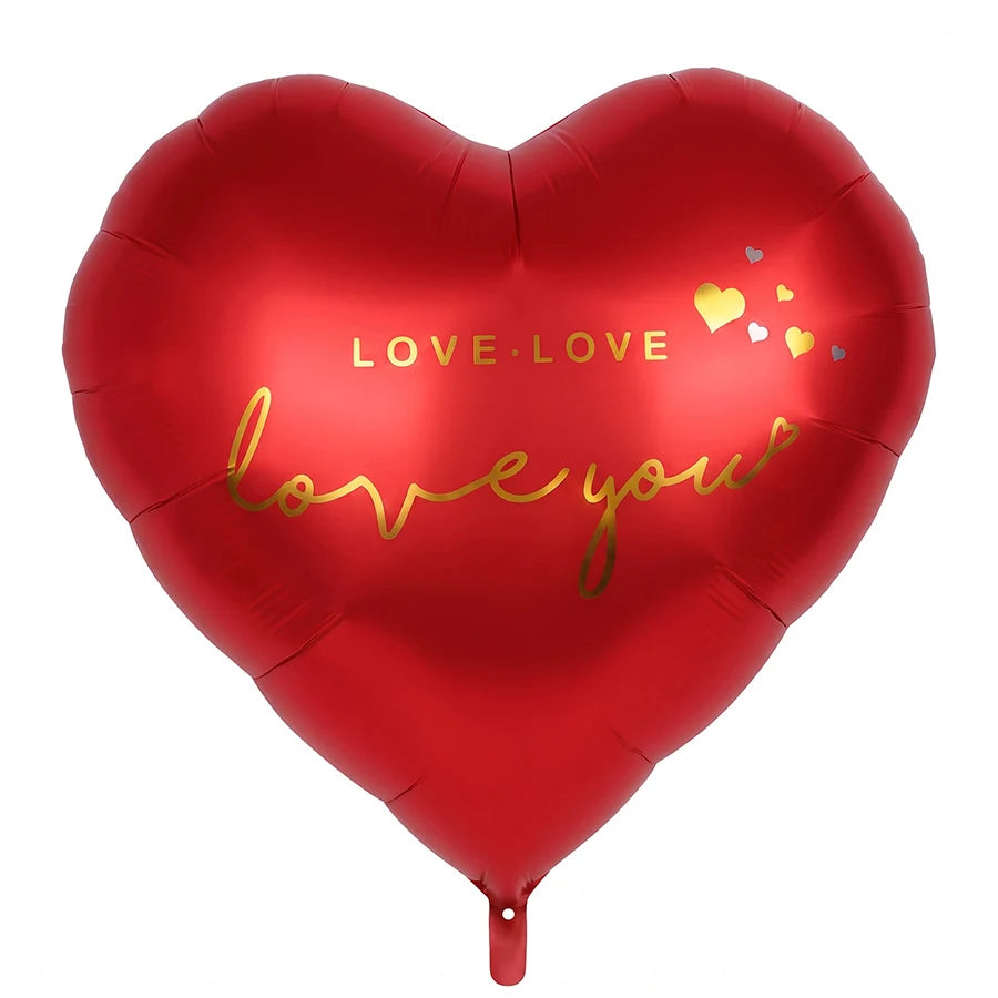 63" Giant Heart Foil Balloon – Wedding & Valentine's Decor Party Foil Balloon Babs Red 63Inch