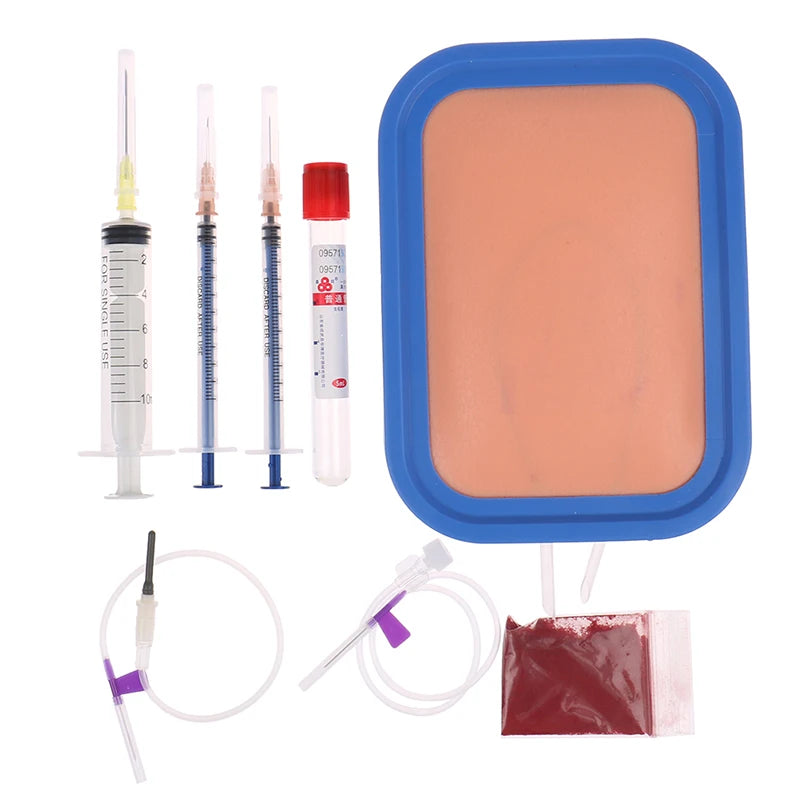 IV Injection Venipuncture Training Silicone Pad Model Set Medical Training Model Babs one size