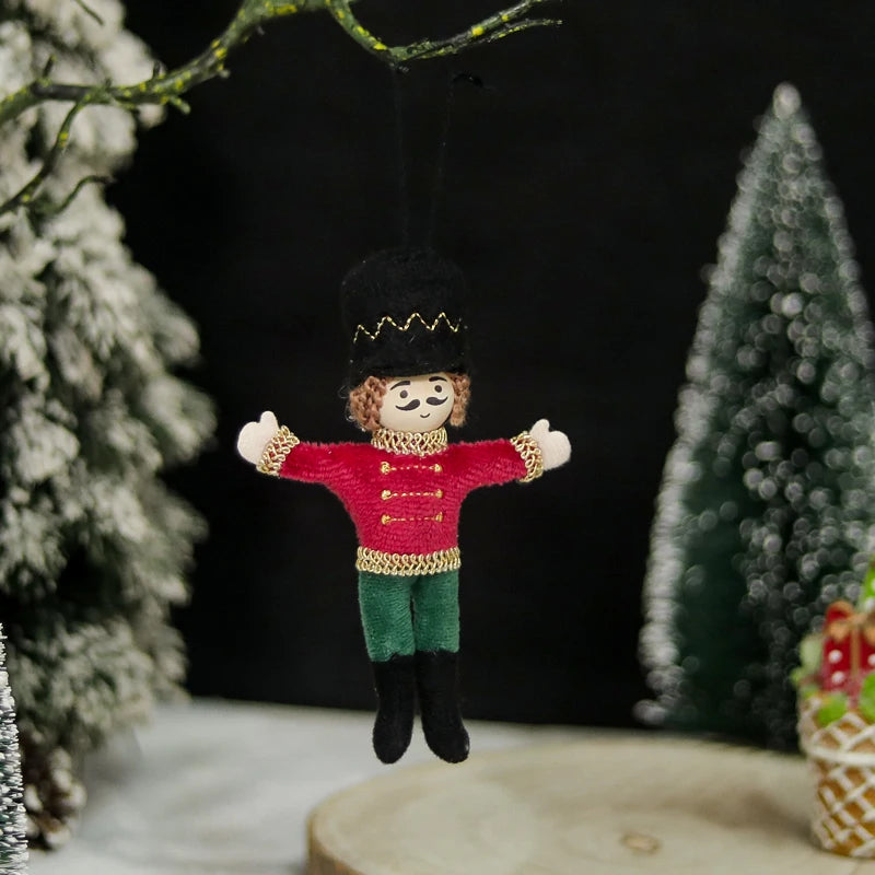 Nutcracker Soldier Christmas Ornament | Tree Pendant Holiday Décor Christmas Ornament Babs Red Clothes