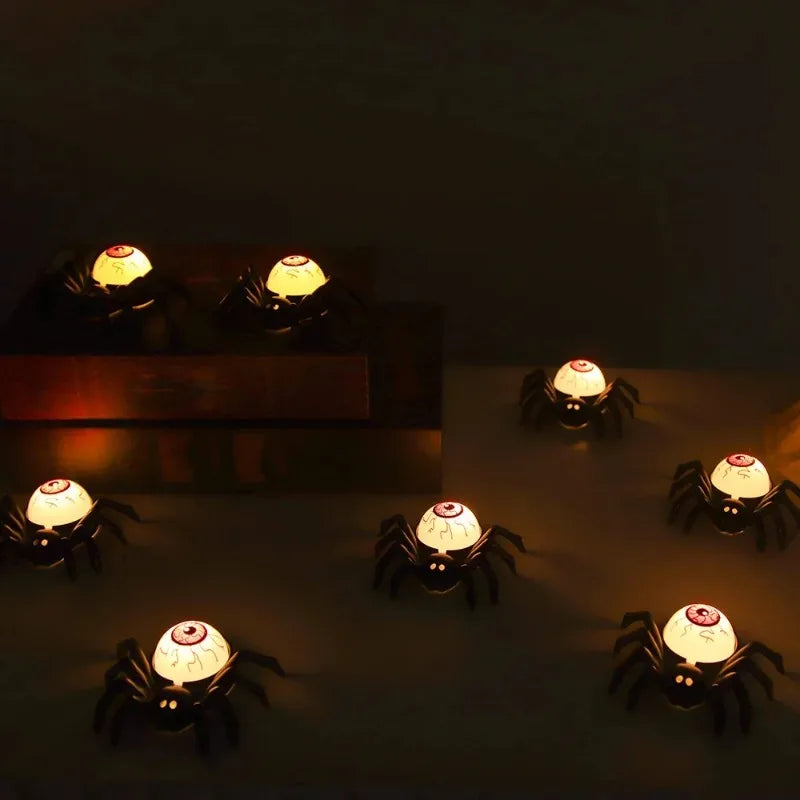 Halloween Spider Eyeball Candle Ambient Light Party Decor 1-12PCS Halloween Candle Decor Babs