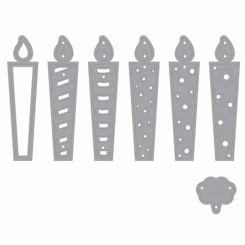 Birthday Candle Metal Cutting Dies Scrapbooking Stencil Template Metal Cutting Die Babs