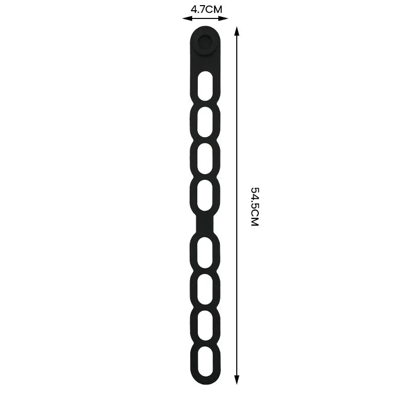 Silicone Lid Straps – Reusable Leakproof Sealing Bands Silicone Sealing Bands Babs black