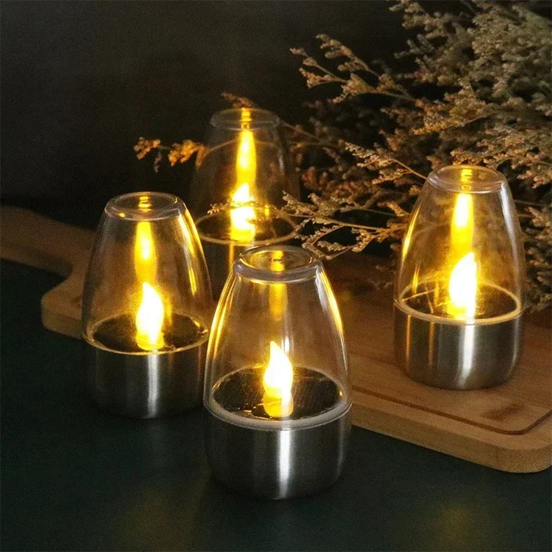 LED Solar Flameless Candle Lights – Waterproof Outdoor Garden Solar Candle Lights Babs
