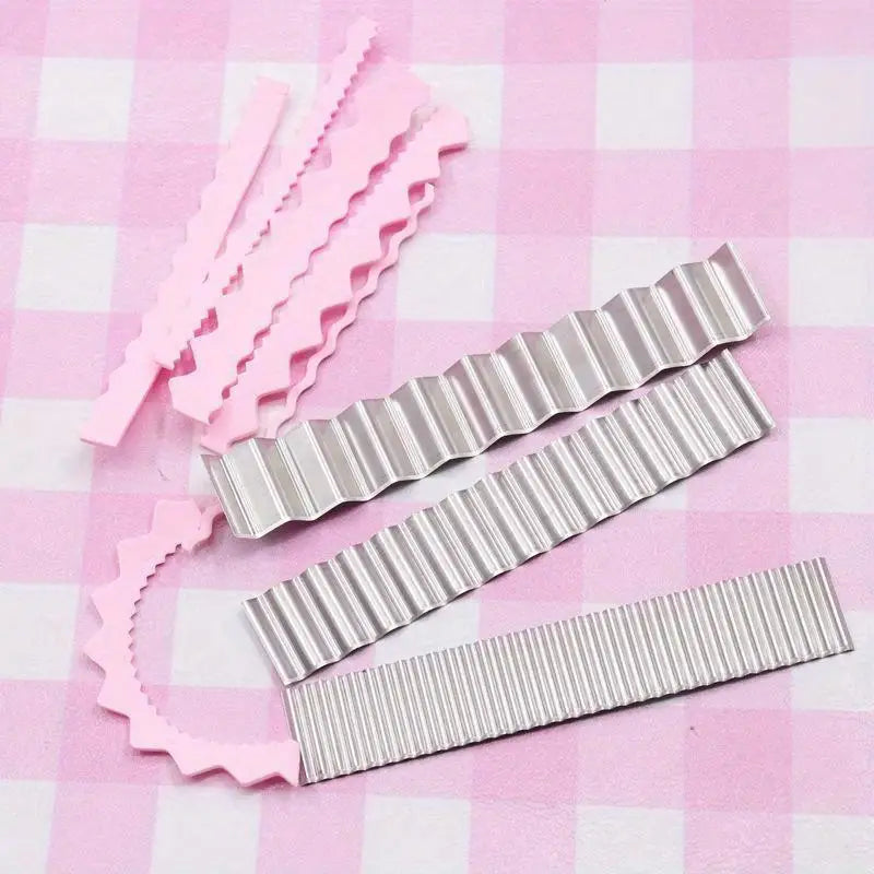 3-Piece Polymer Clay Wave Cutter Set – Stainless Steel Blades Clay Cutting Tools Babs