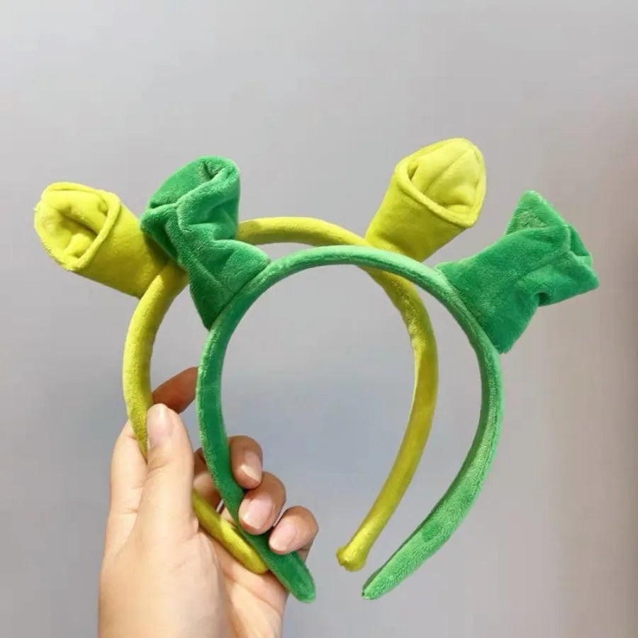 Shrek Plush Ogre Ears Headband – Novelty Party Hair Hoop Novelty Headband Babs