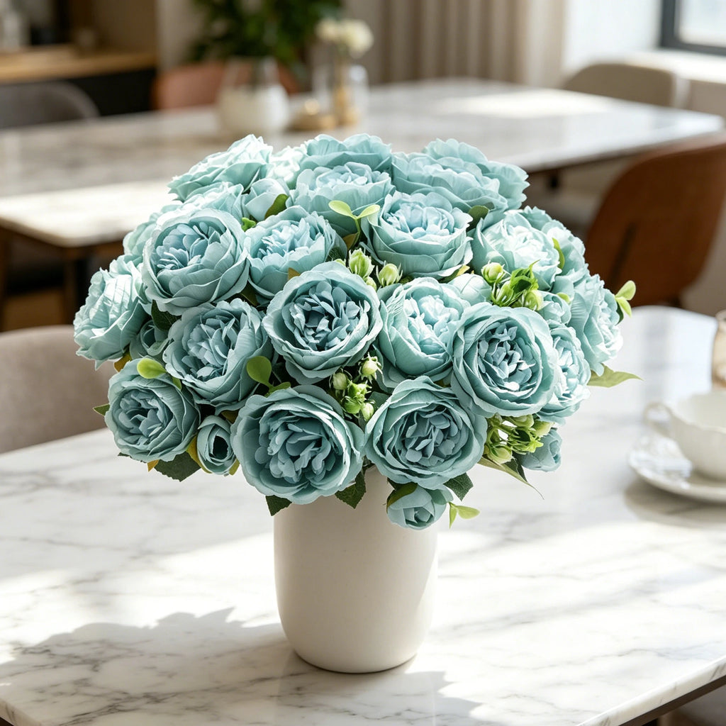 Artificial Silk Peony Bouquet – UV-Resistant Wedding & Home Decor Artificial Flower Bouquet Babs