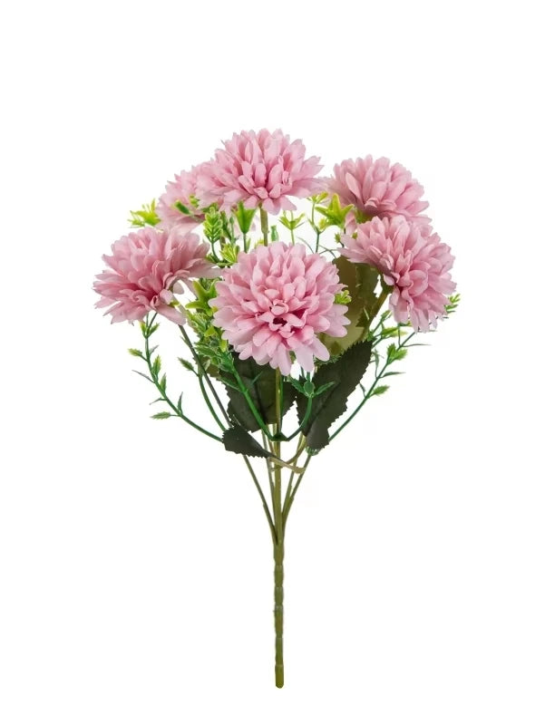 Artificial Silk Ball Chrysanthemum Flowers – Wedding & Home Decor Artificial Silk Flowers Babs color 2 2 pcs