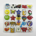 25pcs LED Flashing Brooch Pins – Glow Party Badges Kids Adults LED Party Badge Set Babs light green