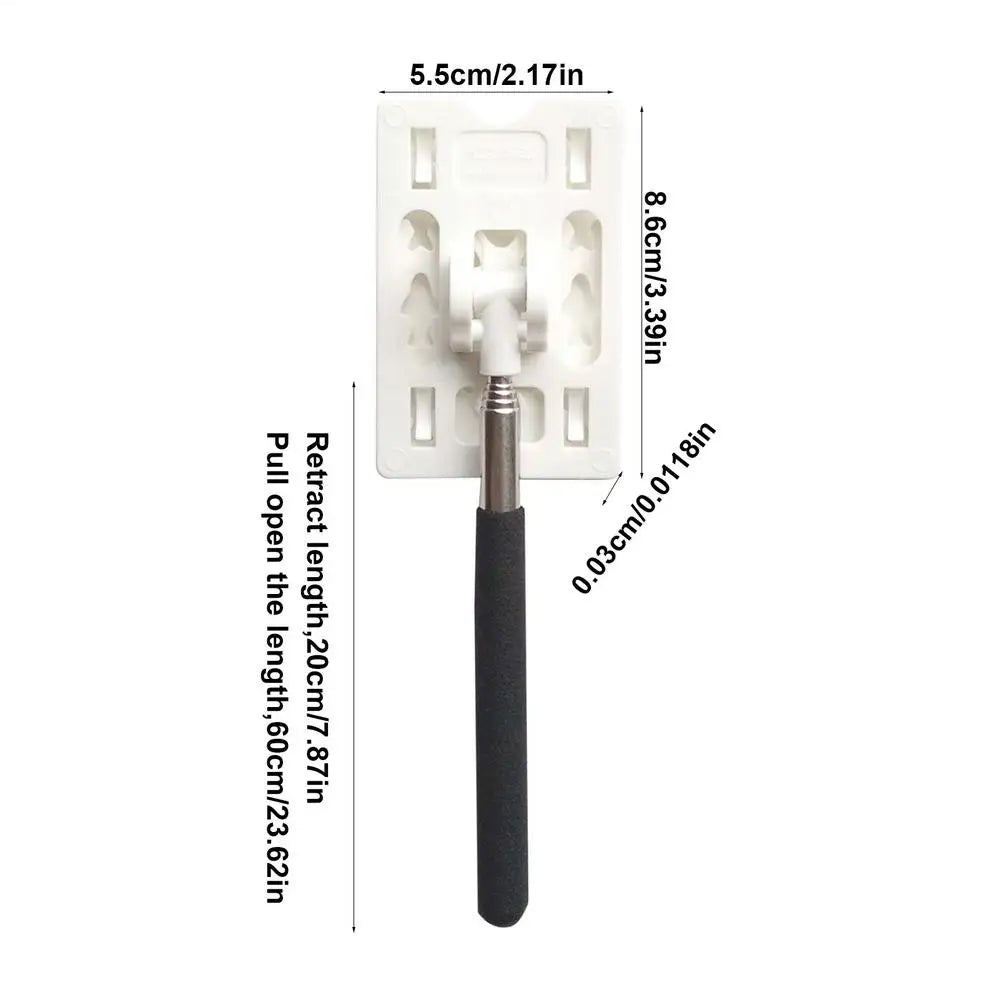 Telescopic Car Parking Card Holder Contactless Payment Rod Car Parking Tool Babs White