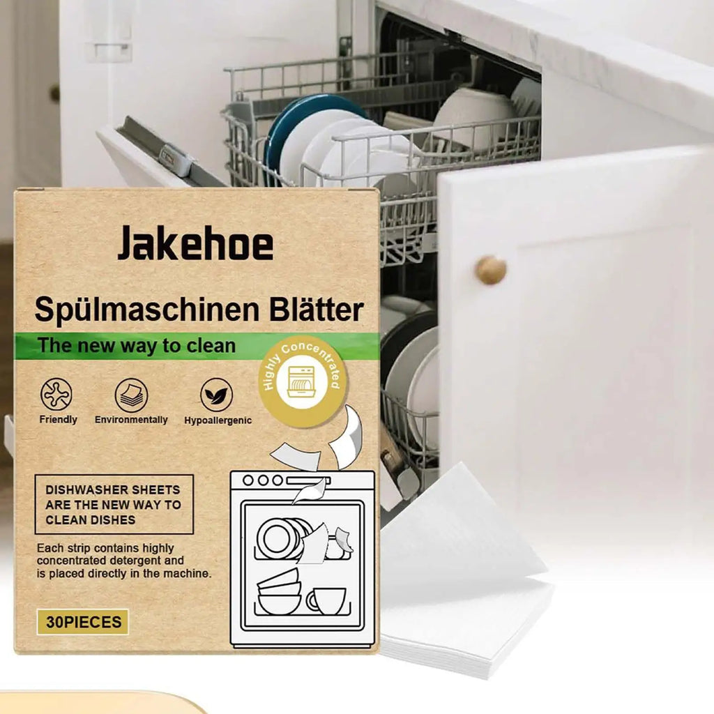 30-Pack Eco Dishwasher Detergent Sheets – All Machines Dishwasher Detergent Sheets Babs
