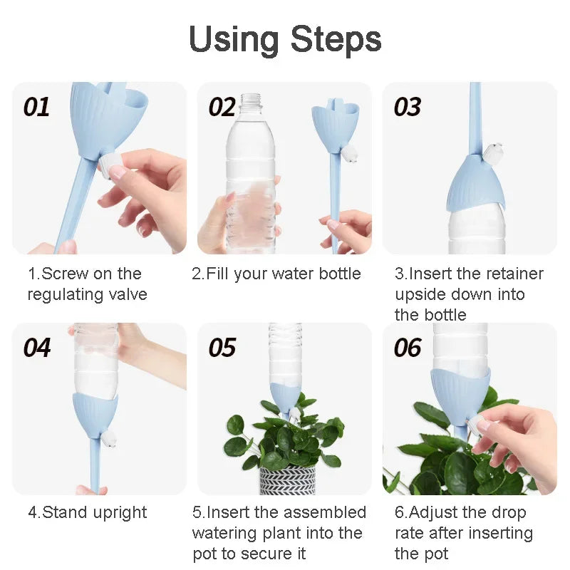 Adjustable Self-Watering Spikes – Auto Drip Irrigation Stakes Drip Irrigation Spikes Babs