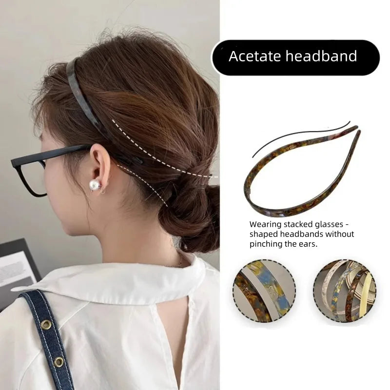 Acetate Headband for Women – Elegant No-Clamp Hairband Acetate Hairband Babs