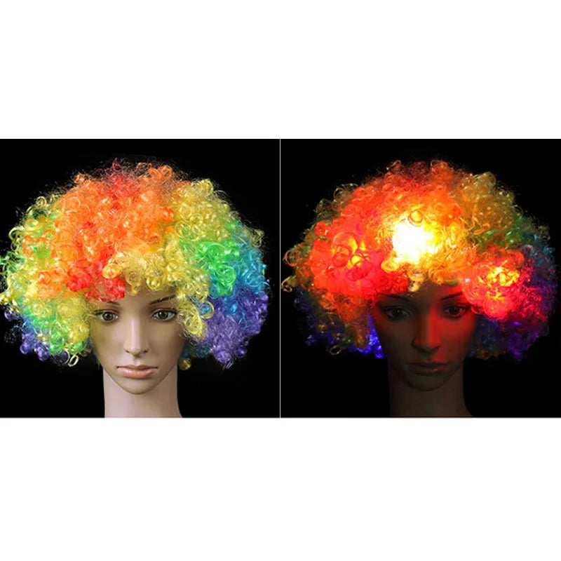 LED Light-Up Clown Headband Flashing Glow Party Accessory LED Party Headband Babs colors