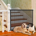 Folding Dog Safety Barrier Fence & Mesh Playpen Gate with 4 Hooks Dog Safety Gate Babs 110x72cm