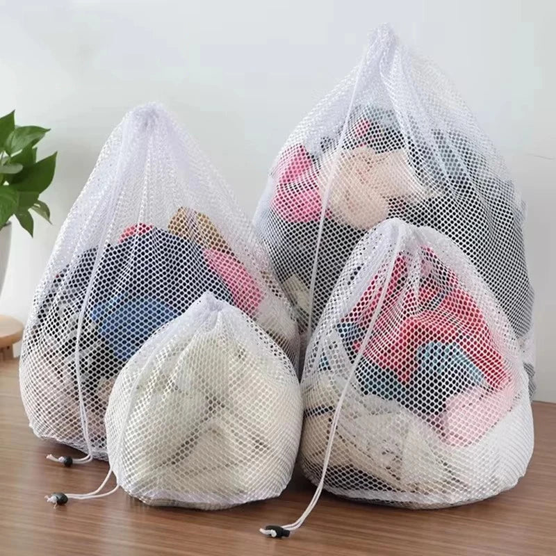 Mesh Laundry Bag – Drawstring Wash Bag for Delicates & Travel Mesh Laundry Bag Babs Coarse hole 50x60