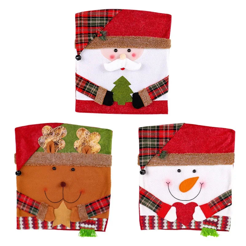 Christmas Dining Chair Back Covers – Festive Slipcovers 1–8 Pcs Chair Back Slipcover Babs