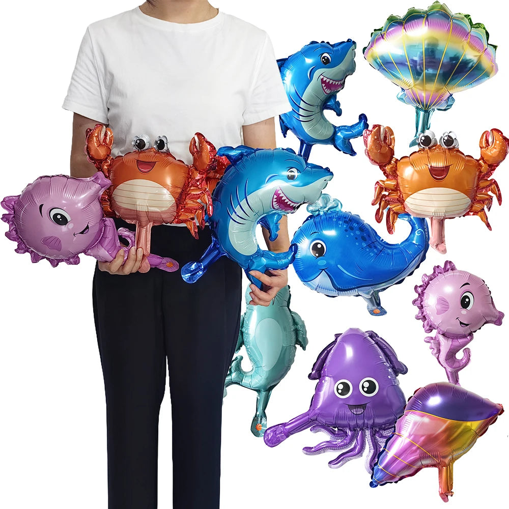 Mini Ocean Animal Foil Balloons – Under the Sea Party Decor Party Foil Balloons Babs