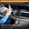 Bluetooth 5.0 HiFi Headphone Amplifier – 3.5mm, 16-300 Ohm Headphone Amplifier Babs As Shown