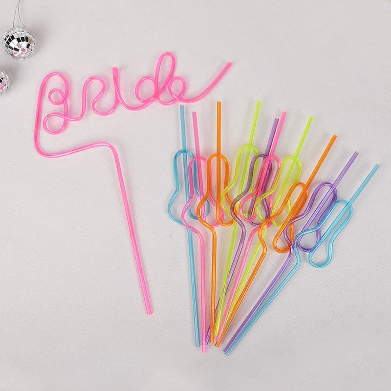 Bachelorette Party Straws – Bridal Shower & Hen Night Favors Party Novelty Straws Babs