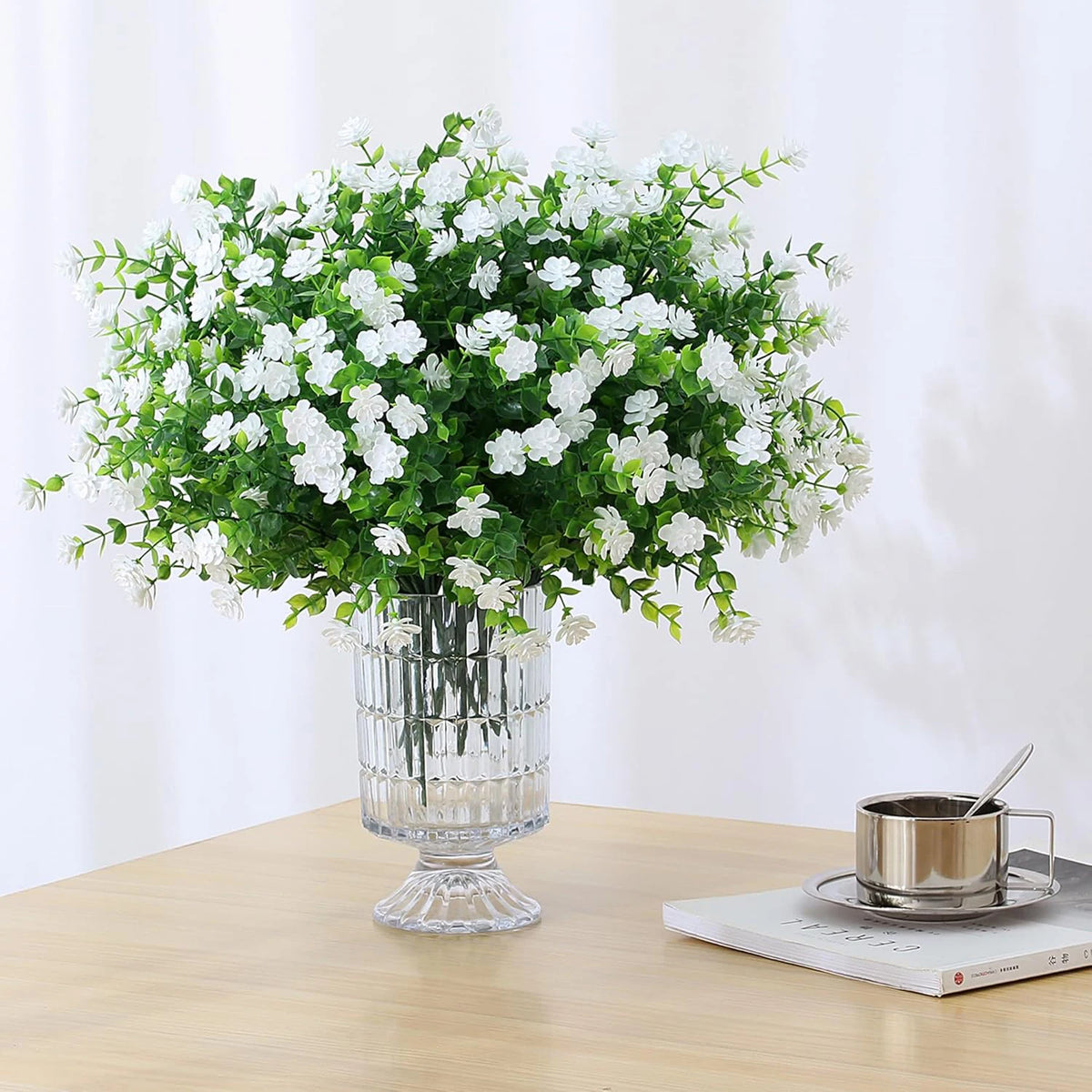 6-Bundle UV Resistant Artificial Boxwood Shrubs | Garden & Home Artificial Plant Decor Babs