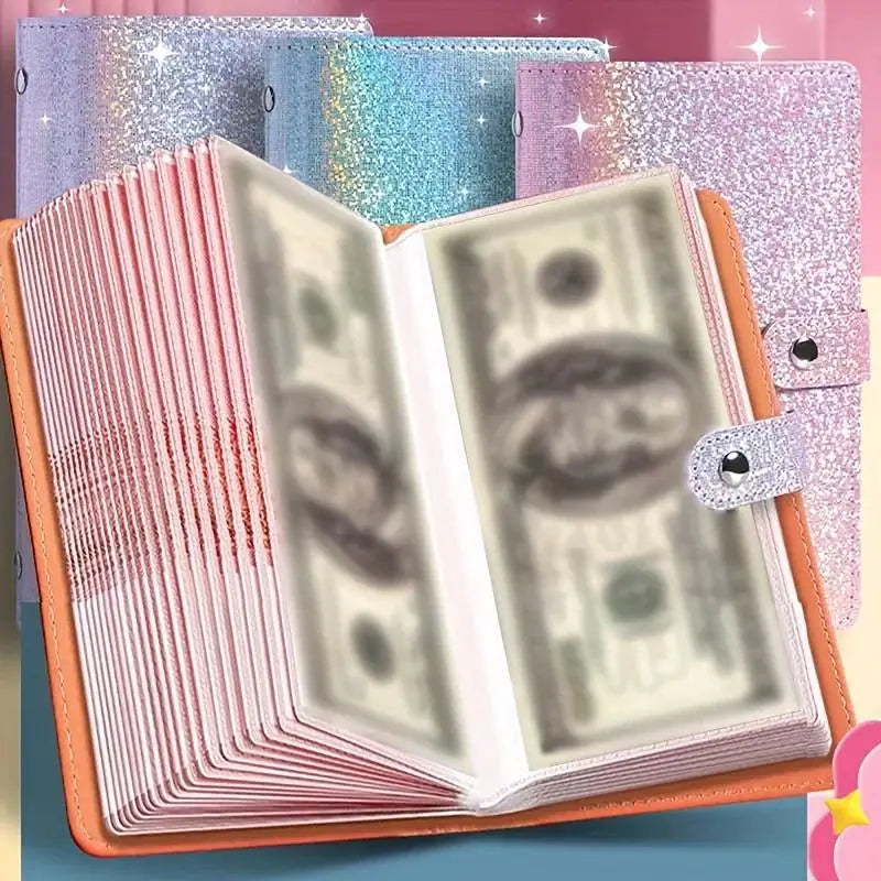 A6 Cash Envelope Budget Planner Binder | PU Leather Wallet Budget Planner Binder Babs