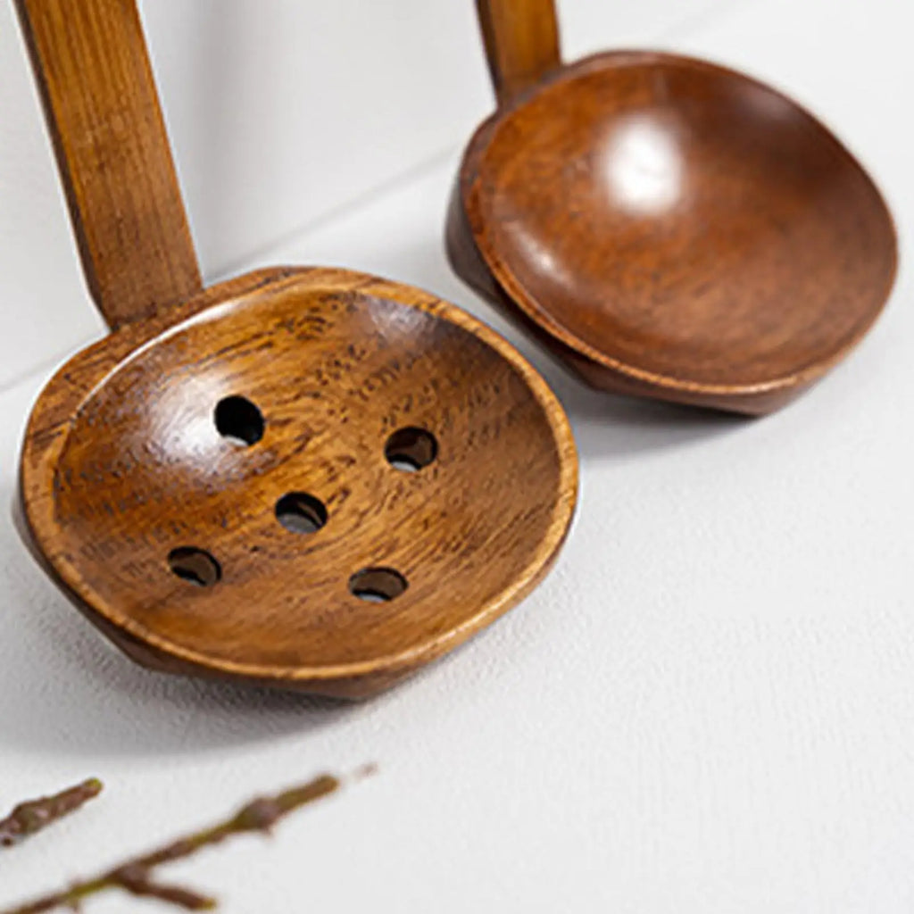 Wooden Ramen Spoon – Nanmu Turtle Shell Hot Pot Ladle Wooden Ramen Spoon Babs
