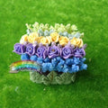 1:12 Miniature Clay Rose Potted Plant – Micro Landscape Décor Dollhouse Miniature Decor Babs 1pc